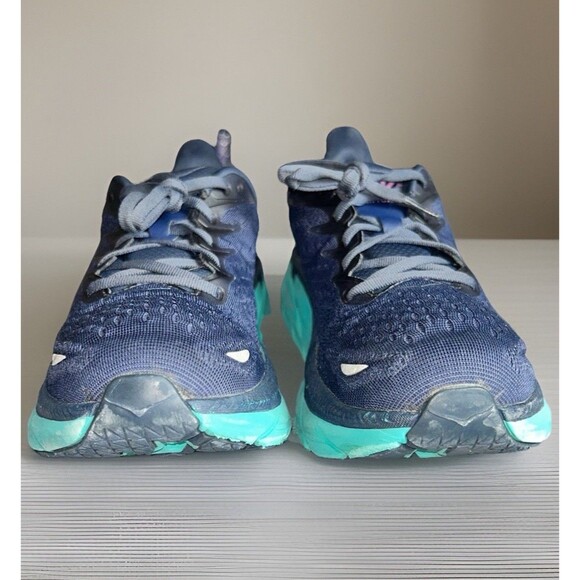 Hoka One One Clifton 8 Running Shoes Womens Navy Outer Space Atlantis Size 10 B - Picture 4 of 10